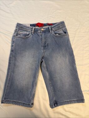 Point Zero Light Blue Denim Jean Shorts